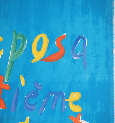 André LANSKOY : Dieu se reposa le septième jour, Lithographie originale