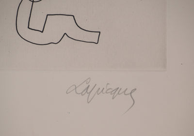 Charles LAPICQUE : Portraits XII, Cassandre, Gravure originale signée