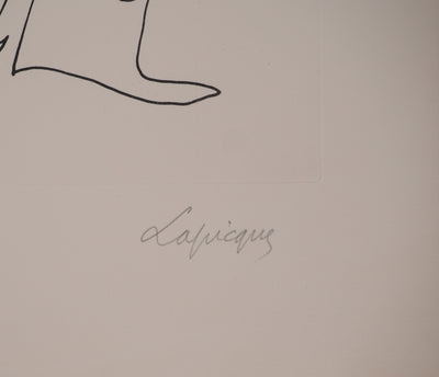 Charles LAPICQUE : Portraits XII, Zoroastre, Gravure originale signée