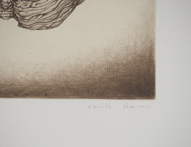 Cécile REIMS : Aube, Gravure originale signée