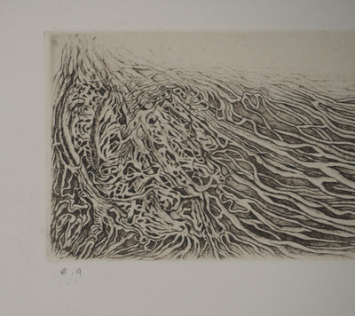 Cécile REIMS : Paysages anatomiques, Gravure originale signée