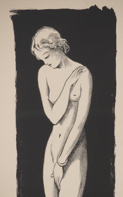 Jacques NAM : La femme au chat, Lithographie originale signée