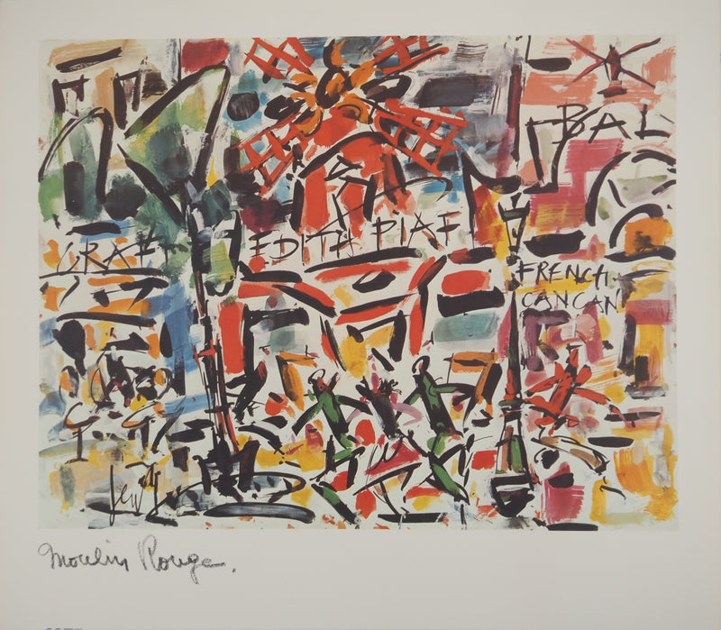 Gen PAUL : Moulin-Rouge, Paris, Lithographie signée