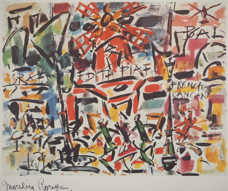 Gen PAUL : Moulin-Rouge, Paris, Lithographie signée