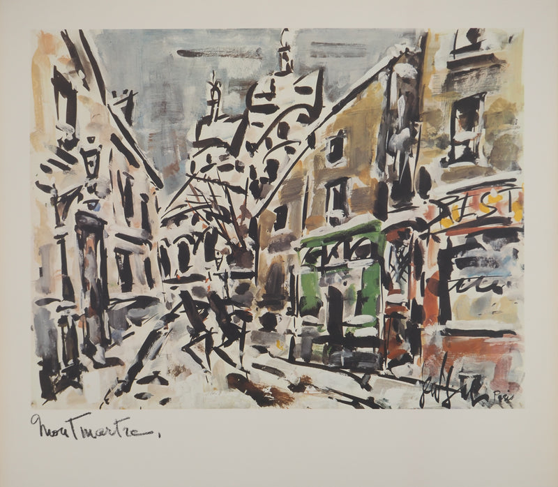 Gen PAUL : Montmartre, Paris, Lithographie signée