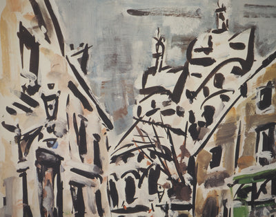 Gen PAUL : Montmartre, Paris, Lithographie signée