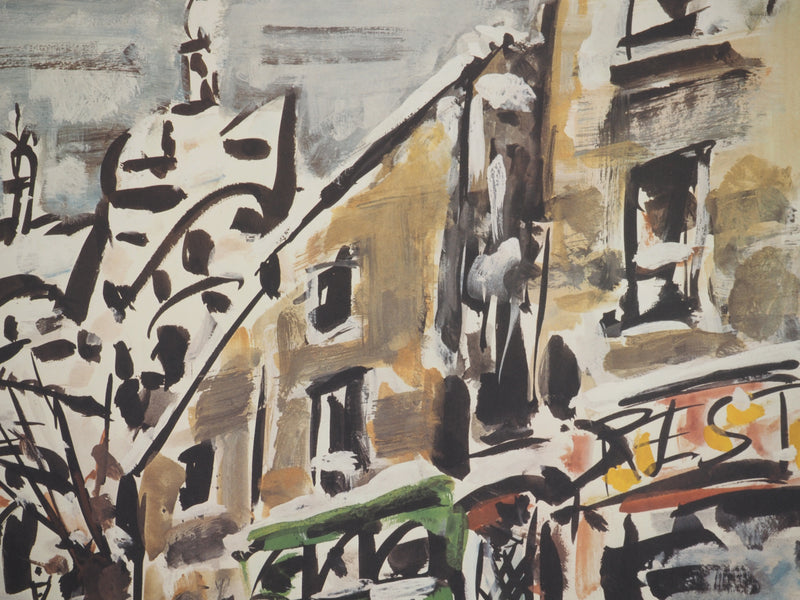 Gen PAUL : Montmartre, Paris, Lithographie signée