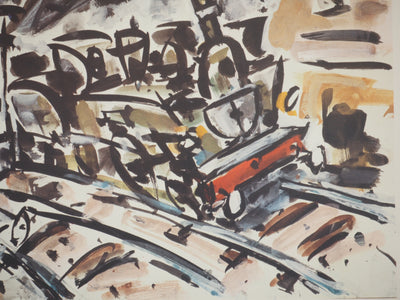 Gen PAUL : Tour Eiffel, Paris, Lithographie originale signée