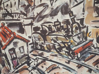 Gen PAUL : Tour Eiffel, Paris, Lithographie originale signée