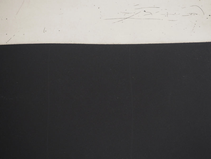 Francesc Pol : Rectangle noir, Gravure originale signée