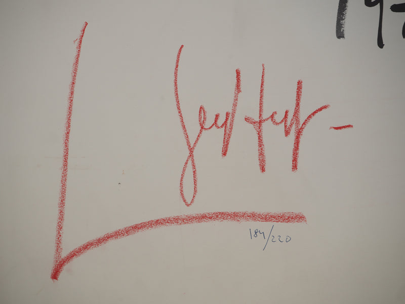 Gen PAUL : GP Se souvient de Paris, Lithographie originale signée