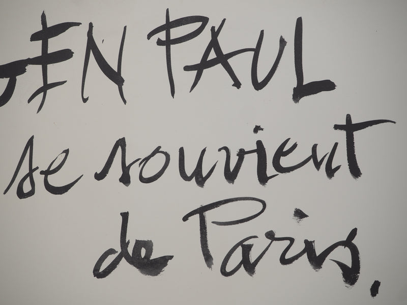 Gen PAUL : GP Se souvient de Paris, Lithographie originale signée
