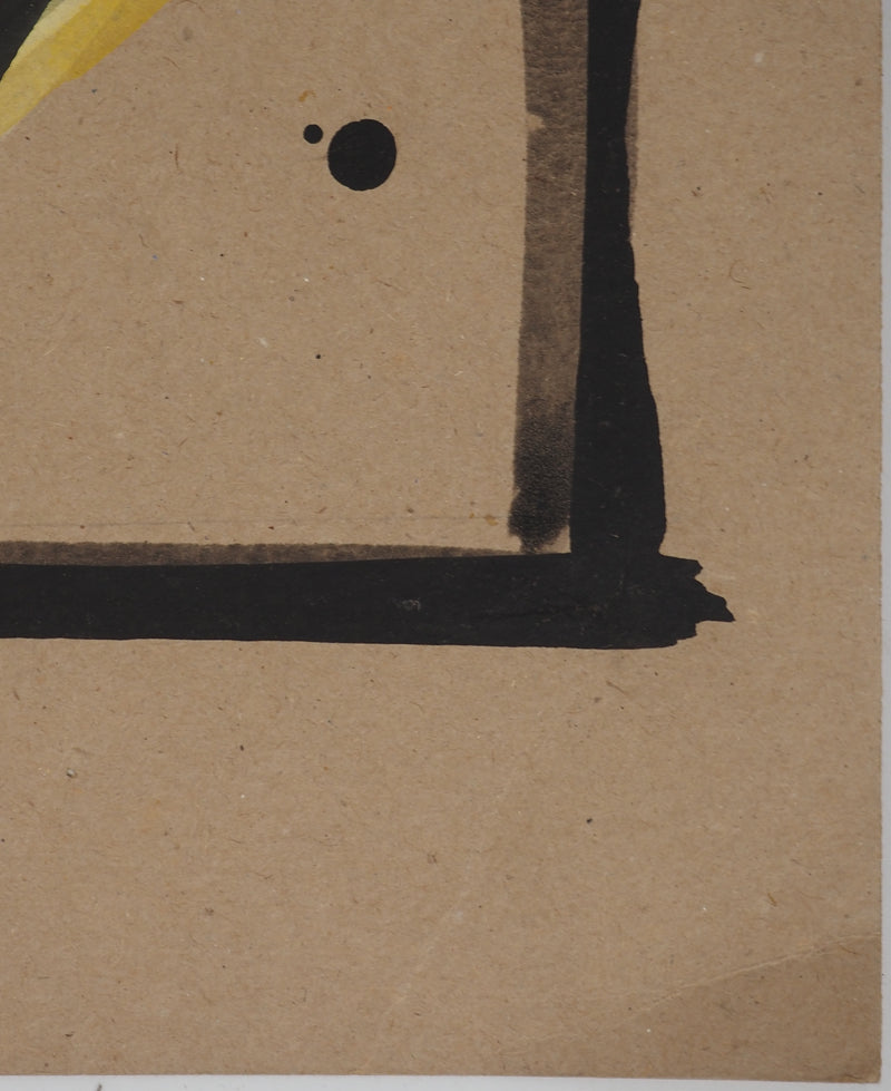 Jacques POLI : Les perruches amoureuses, Lithographie originale signée