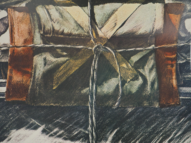 Gérard TITUS-CARMEL : Composition à la corde, Affiche en lithographie originale signée