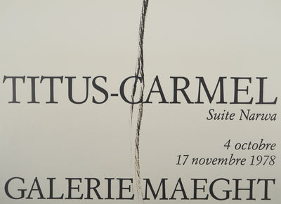 Gérard TITUS-CARMEL : Composition à la corde, Affiche en lithographie originale signée