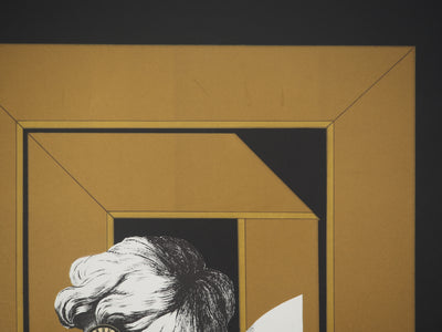 Alain LE YAOUANC : Profil féminin, Affiche en lithographie originale
