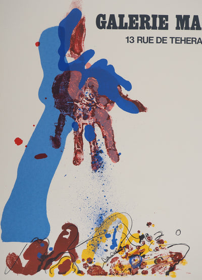 Paul REBEYROLLE : L'empreinte, Affiche en lithographie originale