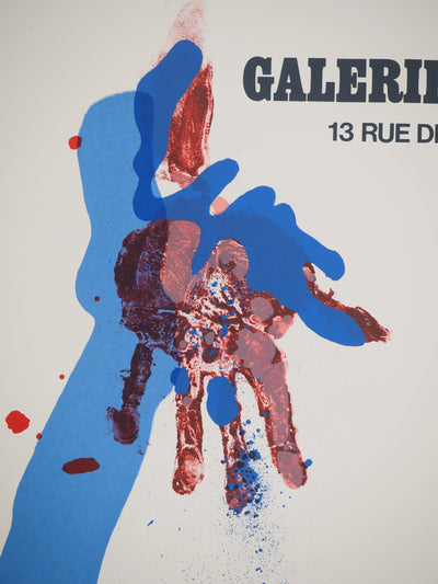 Paul REBEYROLLE : L'empreinte, Affiche en lithographie originale