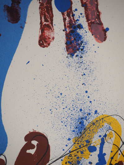 Paul REBEYROLLE : L'empreinte, Affiche en lithographie originale