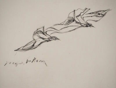 Jacques VILLON : Les deux colombes, Gravure originale signée