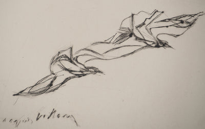 Jacques VILLON : Les deux colombes, Gravure originale signée