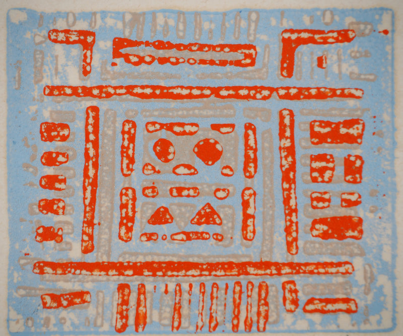 Seund JA RHEE : Vermillon, Gravure sur bois originale (photo de détail 4) - Crédit photo : Galerie Art.Paris