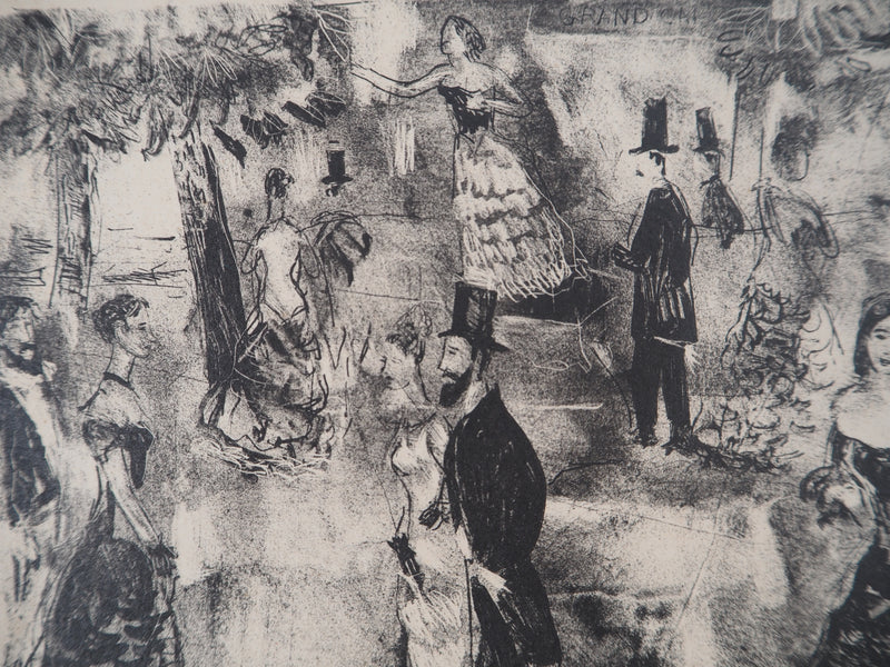 Louis VUILLERMOZ : Banquet , Lithographie originale (photo de détail 5) - Crédit photo : Galerie Art.Paris