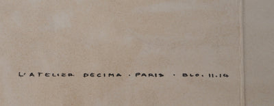 Maurice CHOT-PLASSOT : Patinoire, Lithographie originale (photo de détail 6) - Crédit photo : Galerie Art.Paris