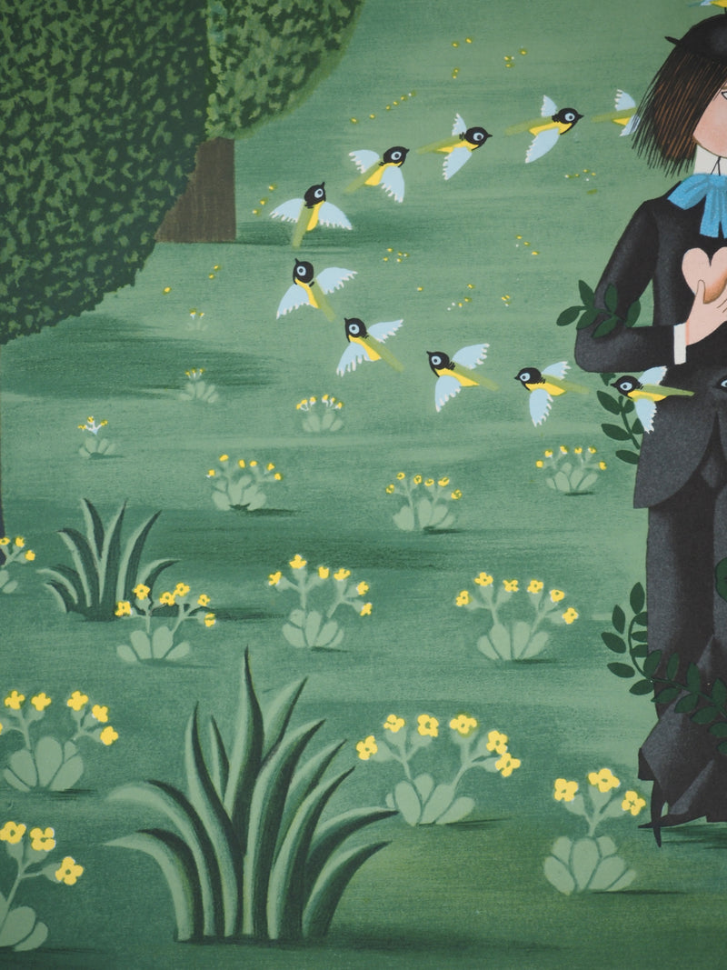 Raymond PEYNET : Le printemps amoureux, Lithographie originale signée
