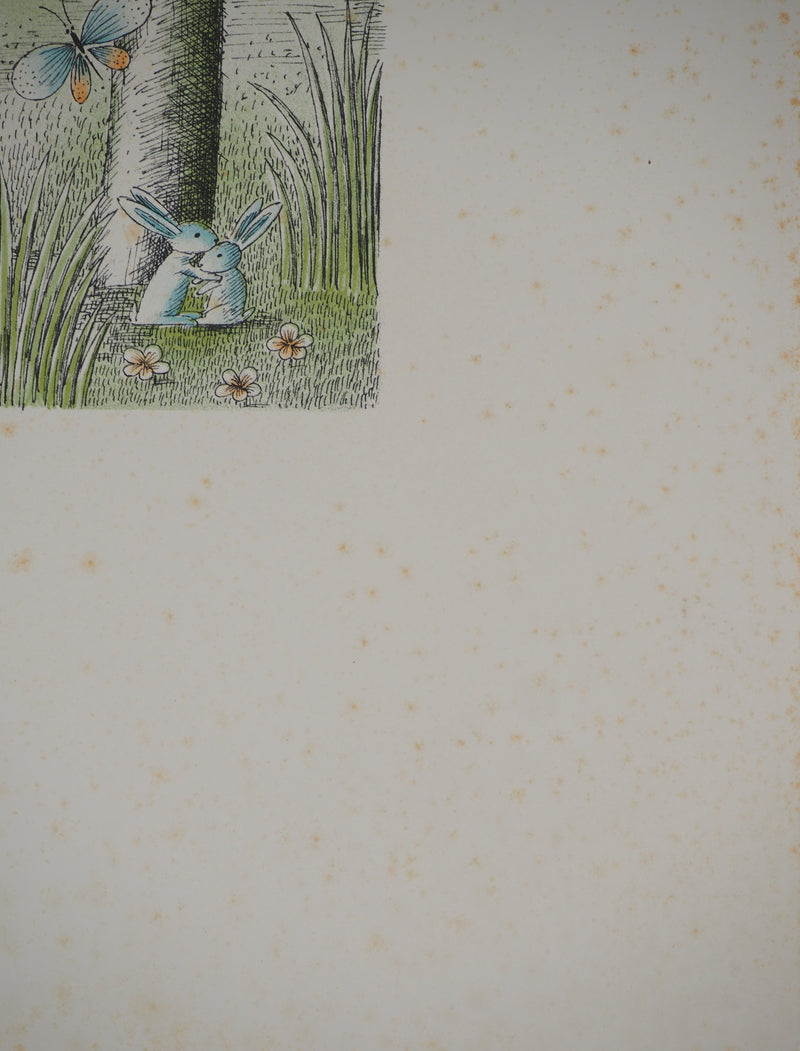 Raymond PEYNET : Les amoureux, je ne pouvais plus, Lithographie originale signée