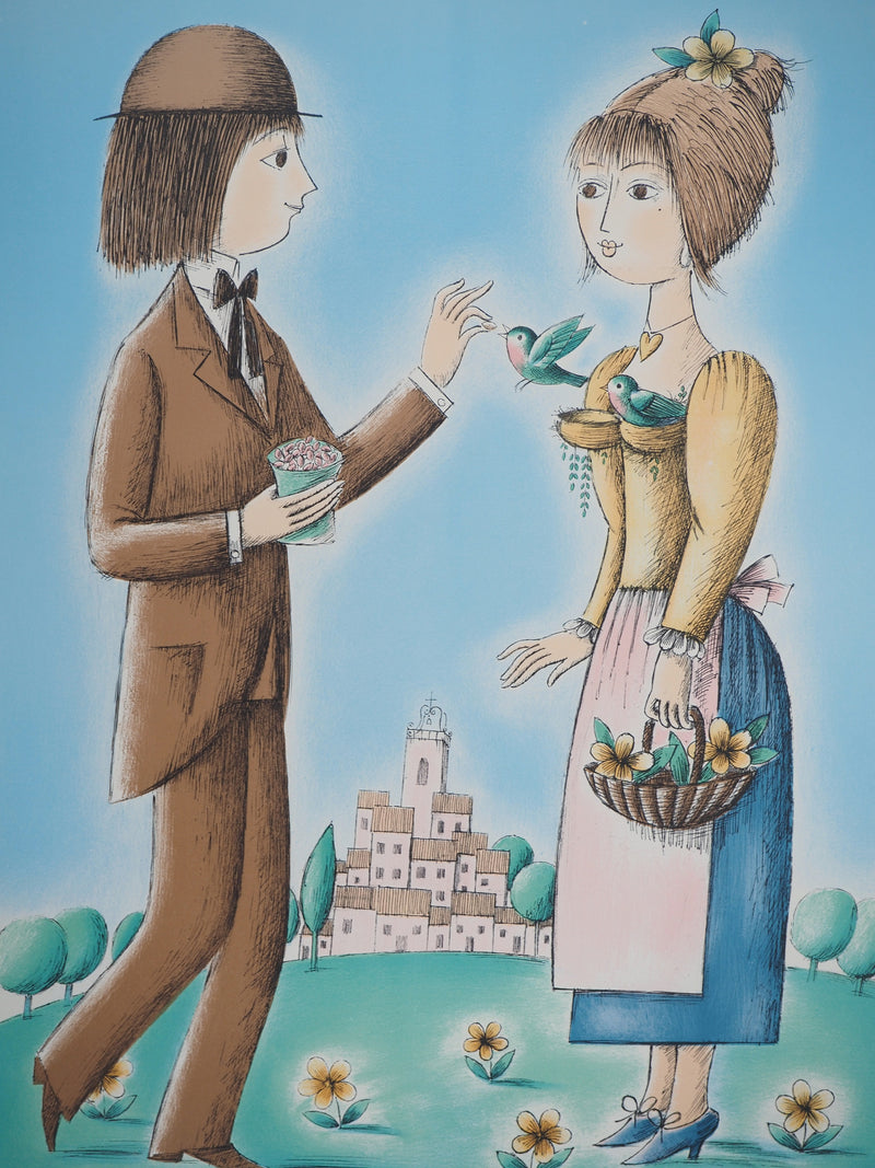 Raymond PEYNET : Les amoureux, l&