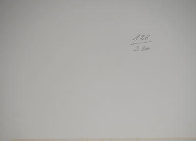 Raymond PEYNET : Les amoureux, l'heure du goûter, Lithographie originale signée