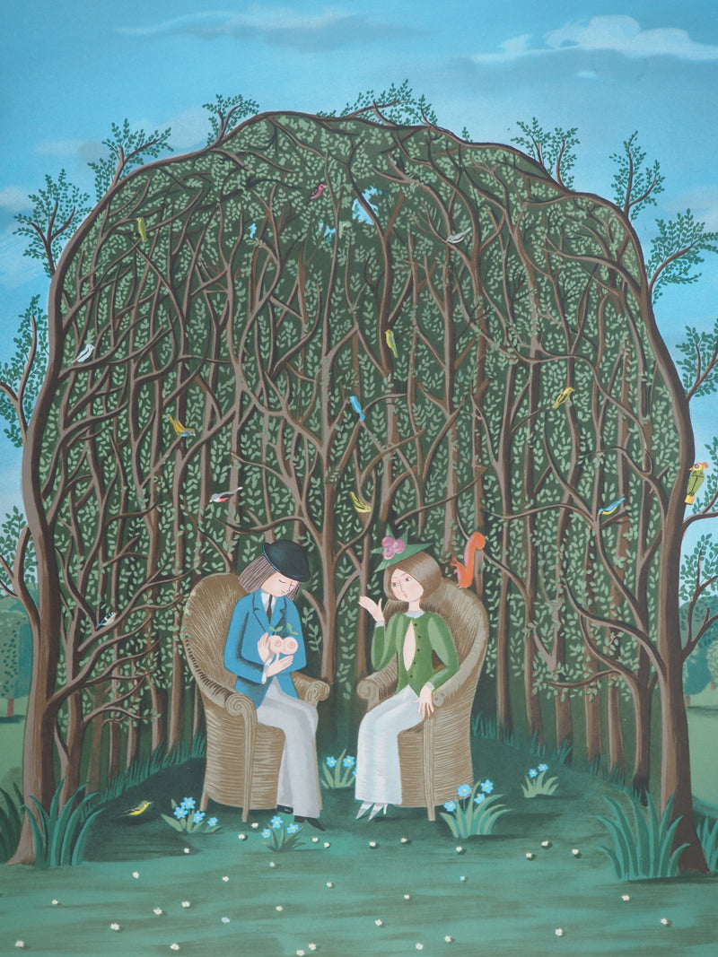 Raymond PEYNET : Les amoureux, la Giraudière, Lithographie originale signée