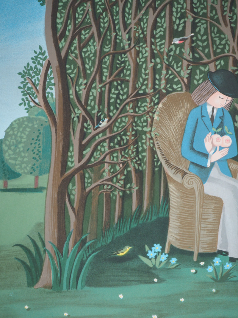 Raymond PEYNET : Les amoureux, la Giraudière, Lithographie originale signée