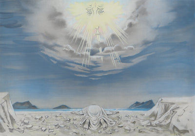 Roger CHAPELAIN-MIDY : L'épée descendue du ciel, Lithographie originale signée