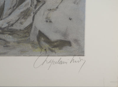 Roger CHAPELAIN-MIDY : L'épée descendue du ciel, Lithographie originale signée