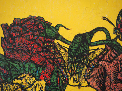 Reno MEGY SETIAWAN : Wild Rose II, Gravure originale signée