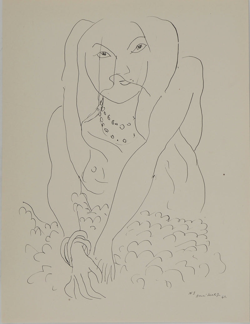 Henri MATISSE : La mariée et son jupon, Lithographie originale (photo de détail 6) - Crédit photo : Galerie Art.Paris