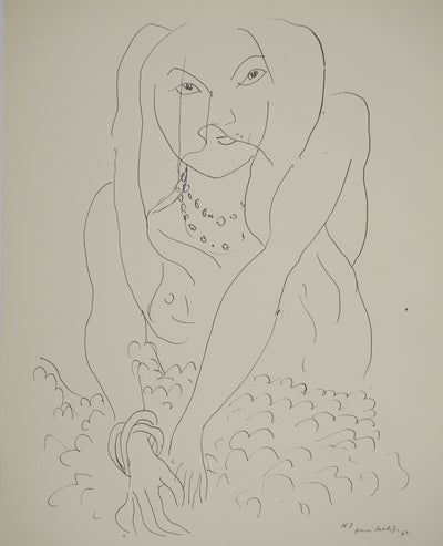 Henri MATISSE : La mariée et son jupon, Lithographie originale (vue générale) - Crédit photo : Galerie Art.Paris