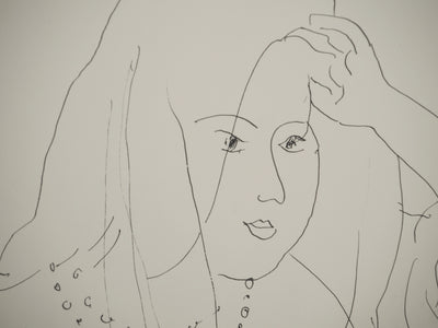 Henri MATISSE : Nu aux perles et au voile, Lithographie originale (photo de détail 3) - Crédit photo : Galerie Art.Paris