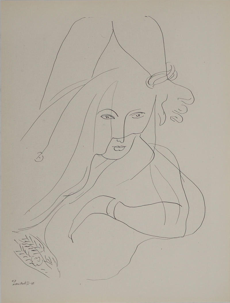 Henri MATISSE : Pause lascive, Lithographie originale (vue générale) - Crédit photo : Galerie Art.Paris