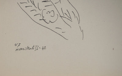 Henri MATISSE : Pause lascive, Lithographie originale (photo de détail 3) - Crédit photo : Galerie Art.Paris