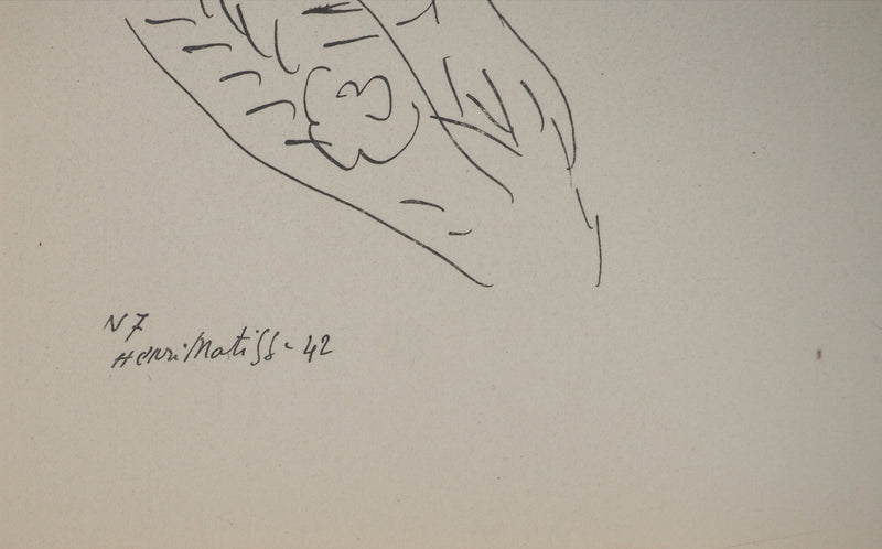 Henri MATISSE : Pause lascive, Lithographie originale (photo de détail 3) - Crédit photo : Galerie Art.Paris