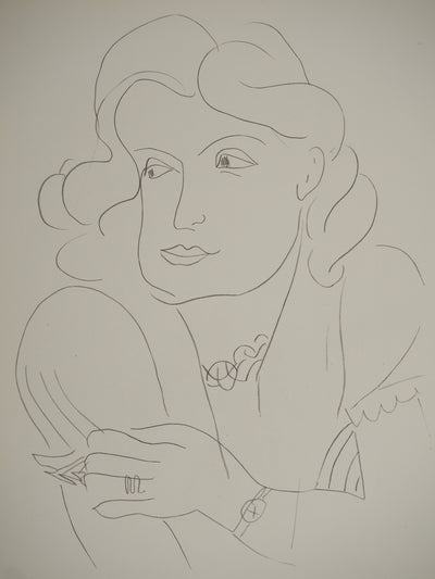 Henri MATISSE : La femme pensante, Lithographie originale (photo de détail 2) - Crédit photo : Galerie Art.Paris