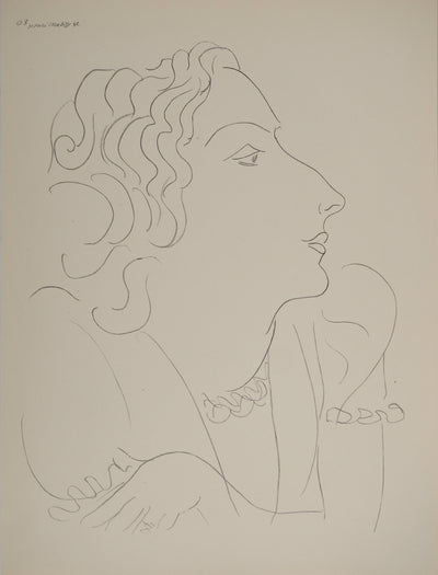 Henri MATISSE : La bourgeoise, Lithographie originale (vue générale) - Crédit photo : Galerie Art.Paris