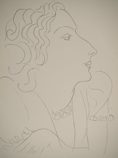 Henri MATISSE : La bourgeoise, Lithographie originale (photo de détail 2) - Crédit photo : Galerie Art.Paris