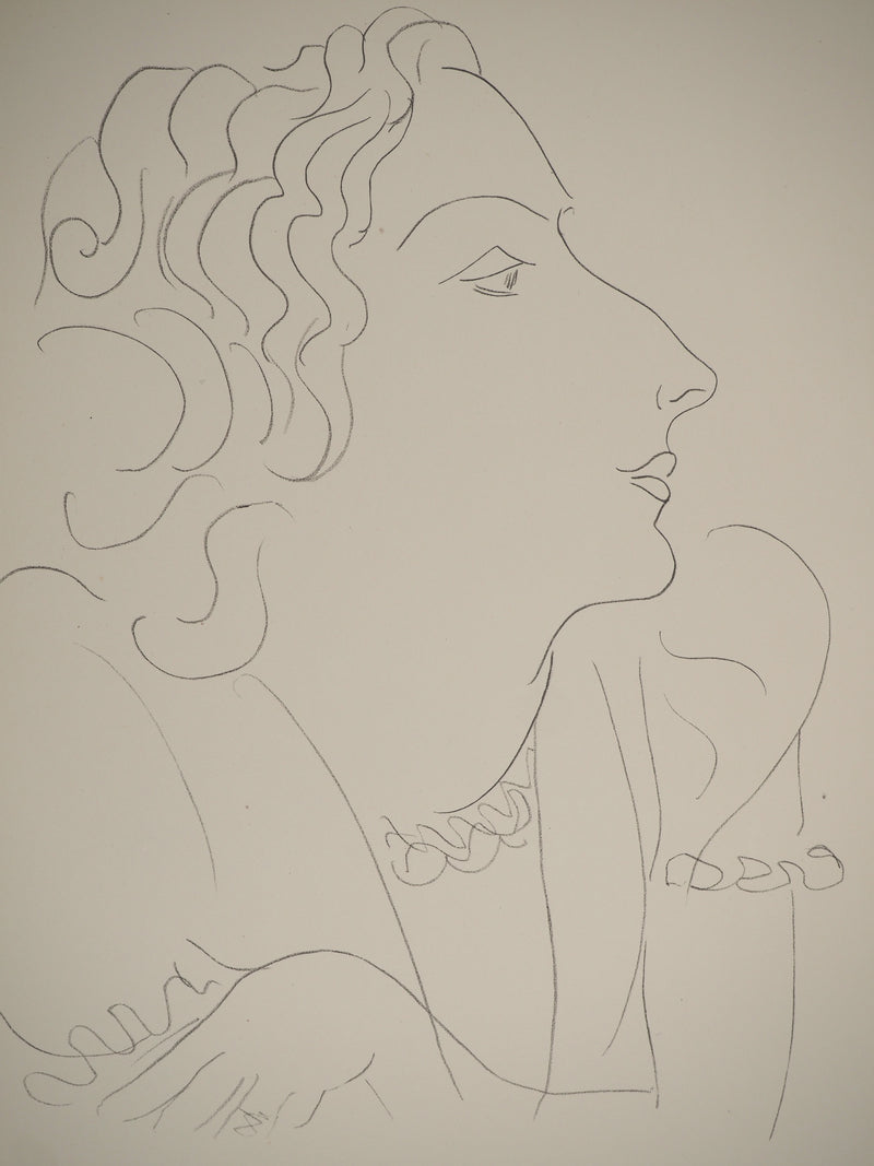 Henri MATISSE : La bourgeoise, Lithographie originale (photo de détail 2) - Crédit photo : Galerie Art.Paris