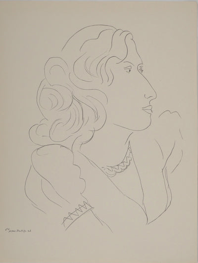 Henri MATISSE : Portrait de sa muse, Lithographie originale (vue générale) - Crédit photo : Galerie Art.Paris