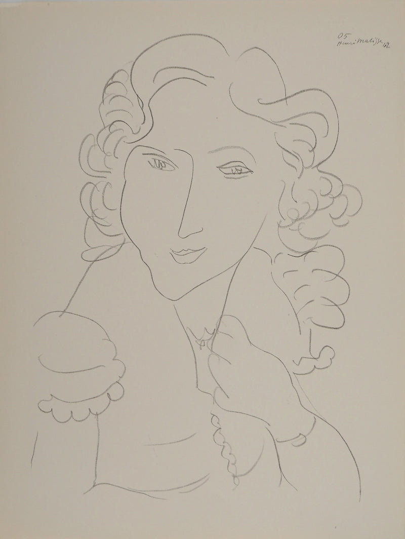 Henri MATISSE : La femme heureuse, Lithographie originale (vue générale) - Crédit photo : Galerie Art.Paris