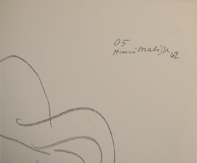 Henri MATISSE : La femme heureuse, Lithographie originale (photo de détail 3) - Crédit photo : Galerie Art.Paris